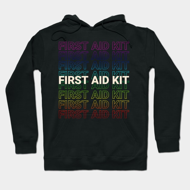 First Aid Kit Kinetic Style Hoodie by car lovers in usa